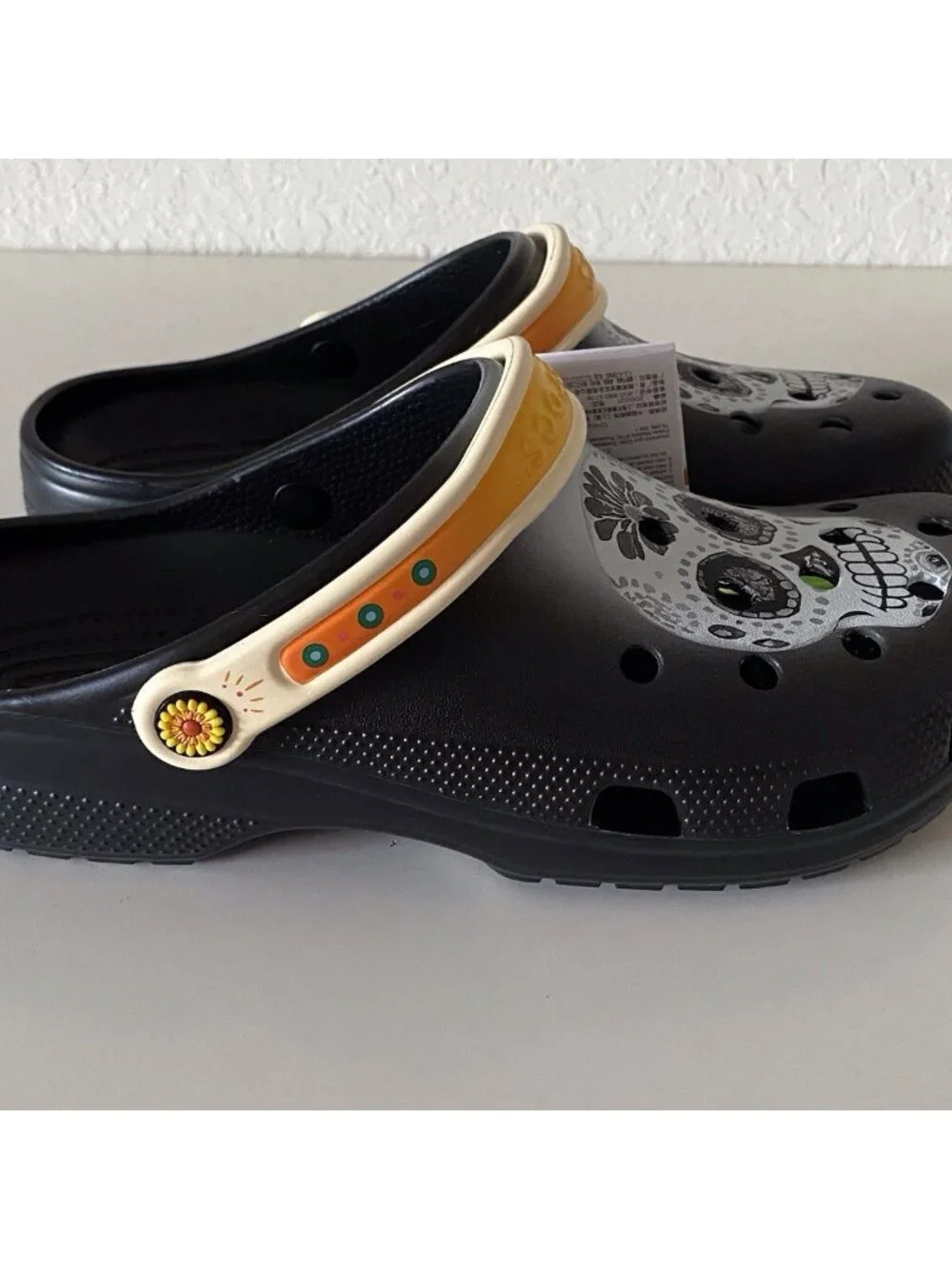 Crocs Day Of The Dead Classic‎ Clogs Skull 212109-0C4 Dia De Muertos Men’s Sz 12